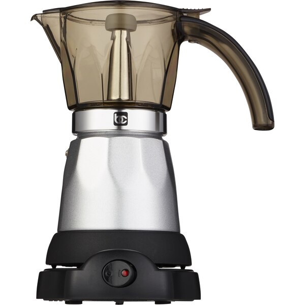 Bene Casa Electric Espresso Maker/Cafetera, Silver, 6 CUP