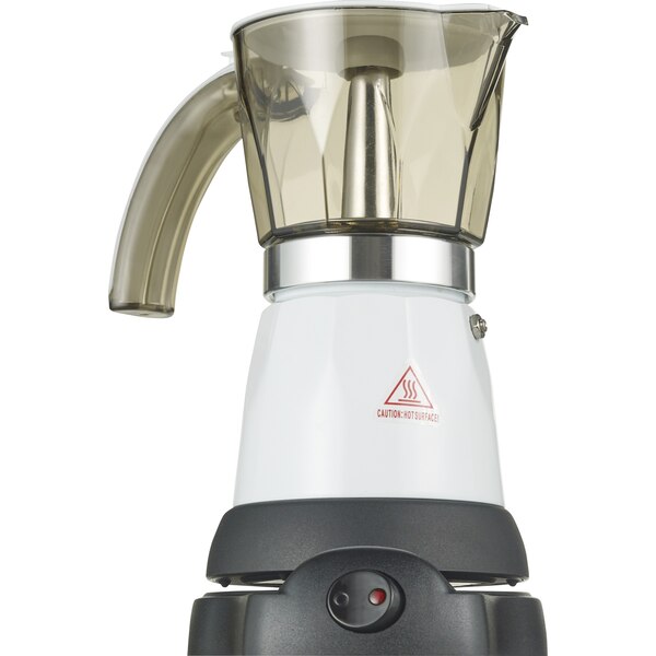 Bene Casa Electric Espresso Maker/Cafetera, White, 6 CUP