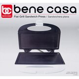 Bene Casa Flat Grill Sandwich Press, White, thumbnail image 1 of 6