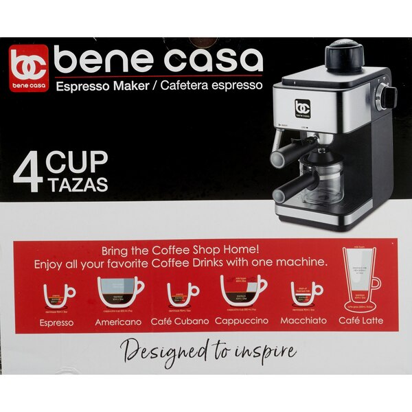 Bene Casa Espresso Maker, 4 Cups