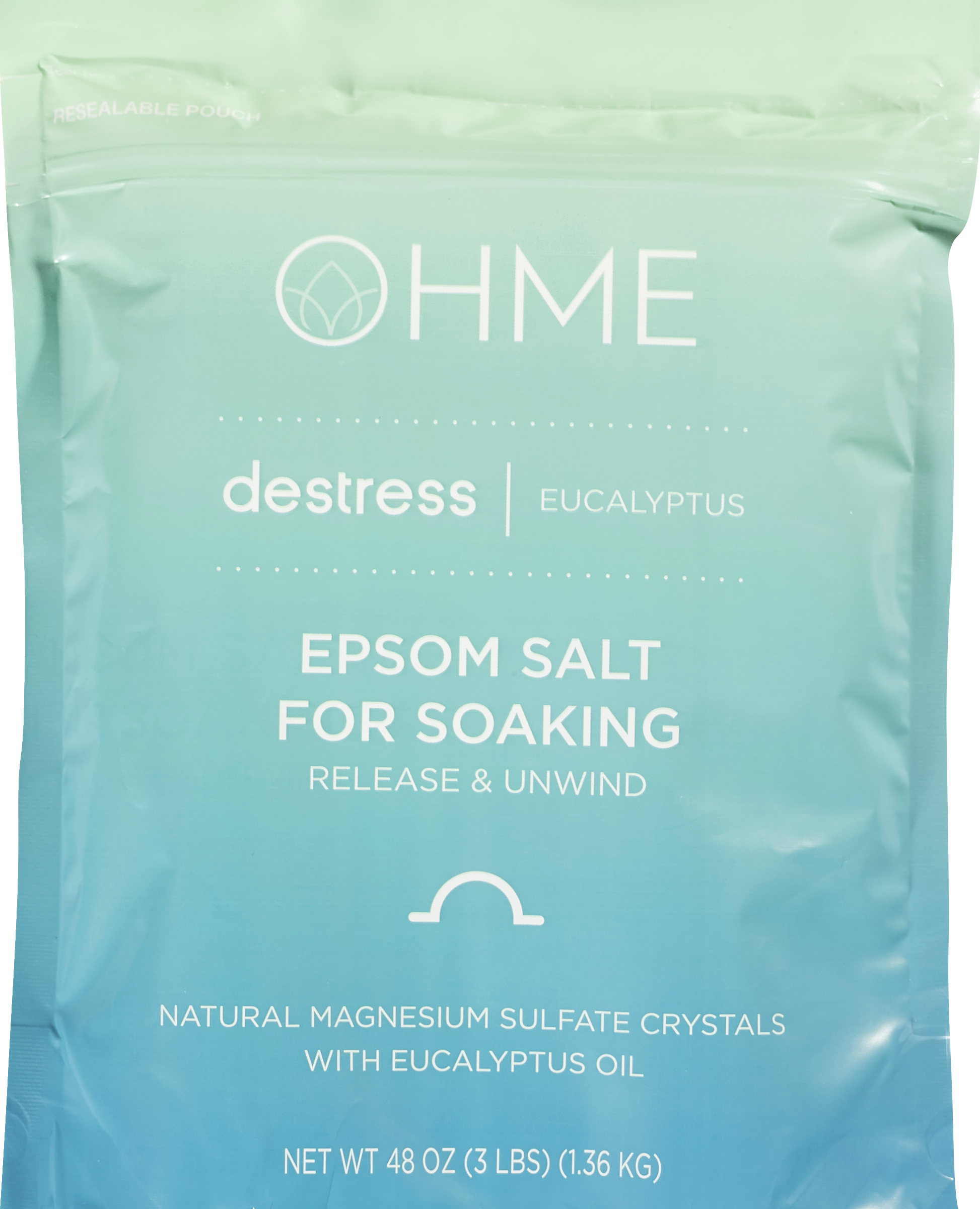 OHME Stress Relief Bath Epsom Salt, 48 OZ