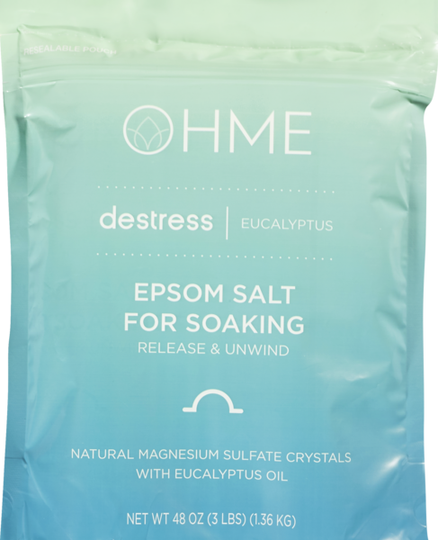 OHME Stress Relief Bath Epsom Salt, 48 OZ