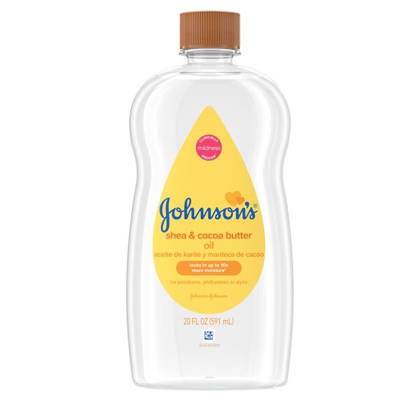 Johnson's Baby Oil with Shea & Cocoa Butter, 20 fl. oz