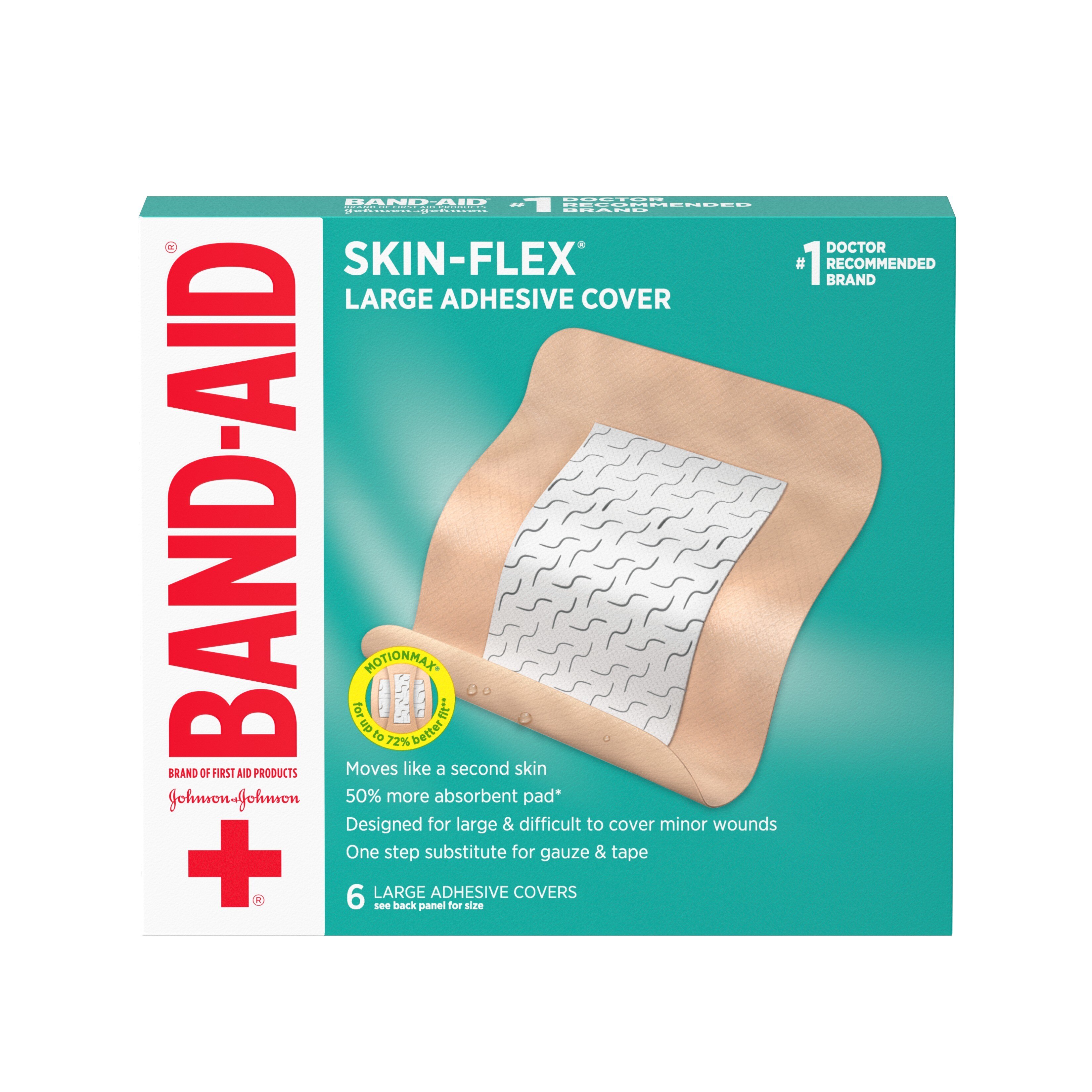 Band-Aid Brand Skin-Flex Adhesive Flexible Wound Covers