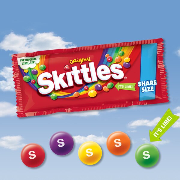 Skittles Original Chewy Candy, Share Size, Bag, 4 oz