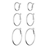 I AM Jewelry Creole Hoop Earring Set, 6CT, thumbnail image 1 of 3