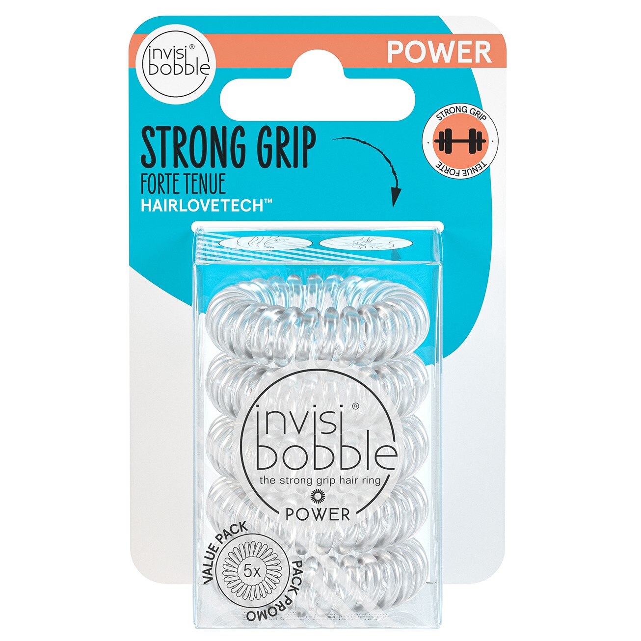 Invisibobble Power Strong Grip Hair Ring image.