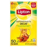 Lipton Decaffeinated Black Tea Bags, 50 ct, 3.3 oz, thumbnail image 3 of 5