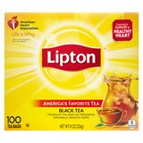 Lipton Tea Bags, Black Tea, 100 ct, 8 oz, thumbnail image 2 of 5