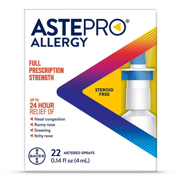 Astepro 24HR Steroid Free Allergy Relief Spray, Azelastine HCl