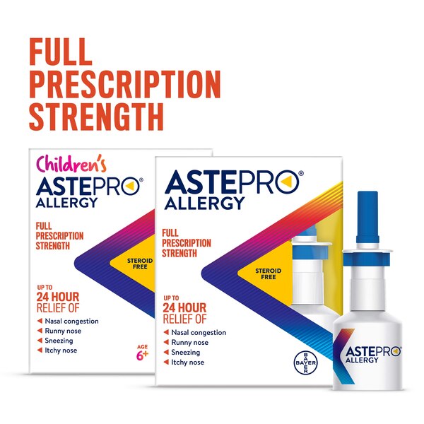 Astepro 24HR Steroid Free Allergy Relief Spray, Azelastine HCl