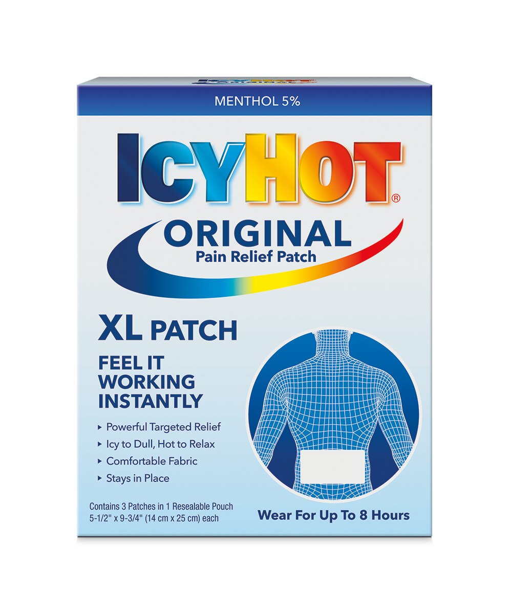 Icy Hot Original Pain Relief Patch, XL, 3 CT