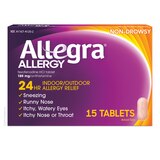 Allegra Allergy 24HR Non Drowsy Antihistamine Tablets, thumbnail image 1 of 7