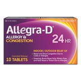 Allegra-D Pseudoephedrine 24-Hour Non-Drowsy Allergy & Congestion Relief Tablets, thumbnail image 1 of 7