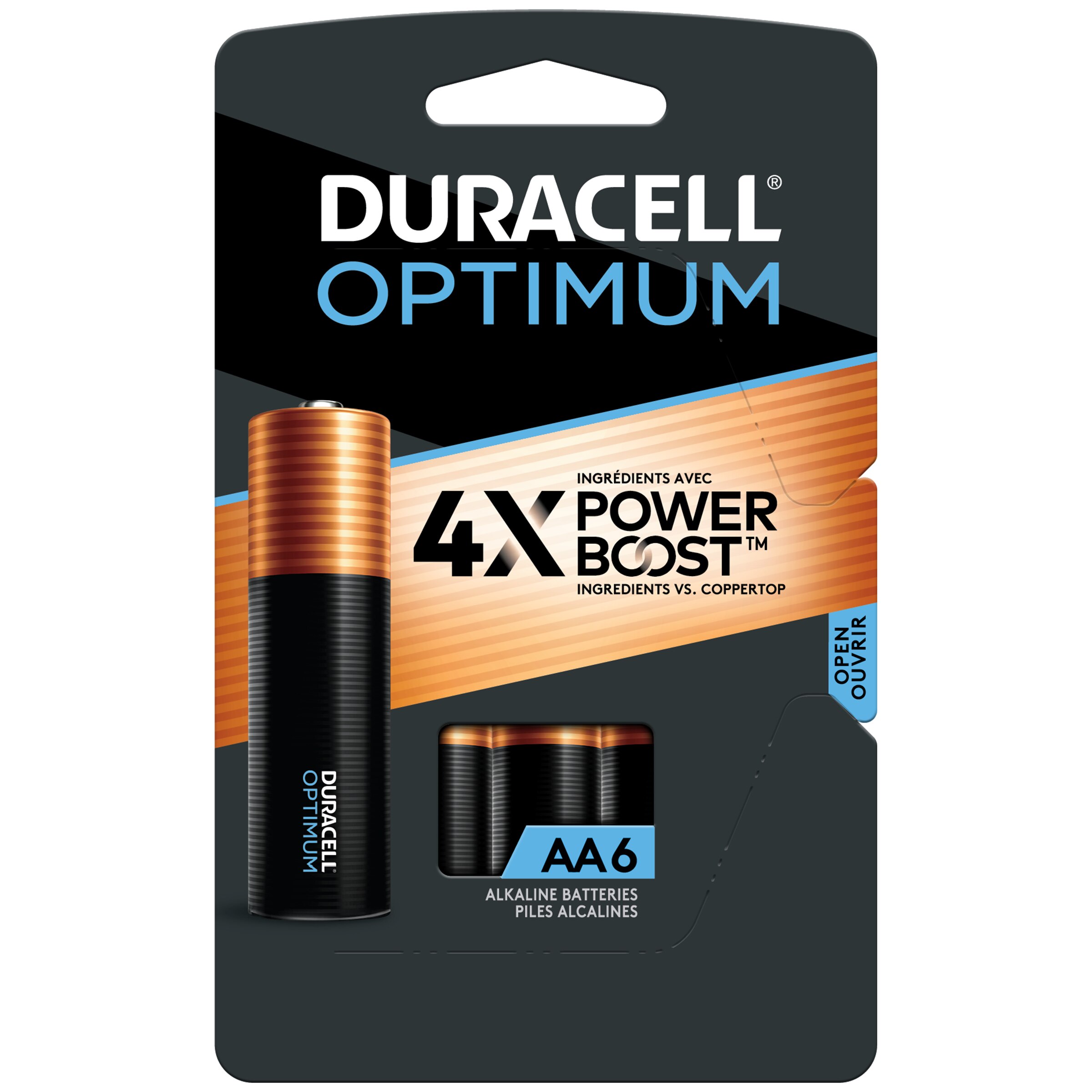 Duracell Optimum Alkaline Batteries, 1.5V AA image.