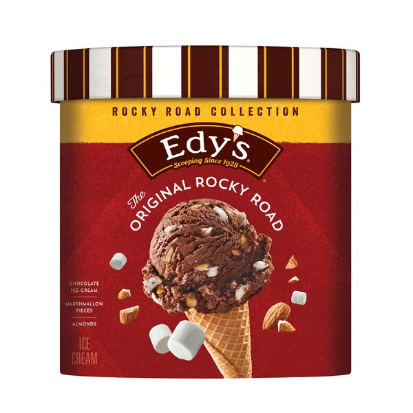 Edy's/Dreyer's The Original Rocky Road Ice Cream, 1.5 Quart Tub