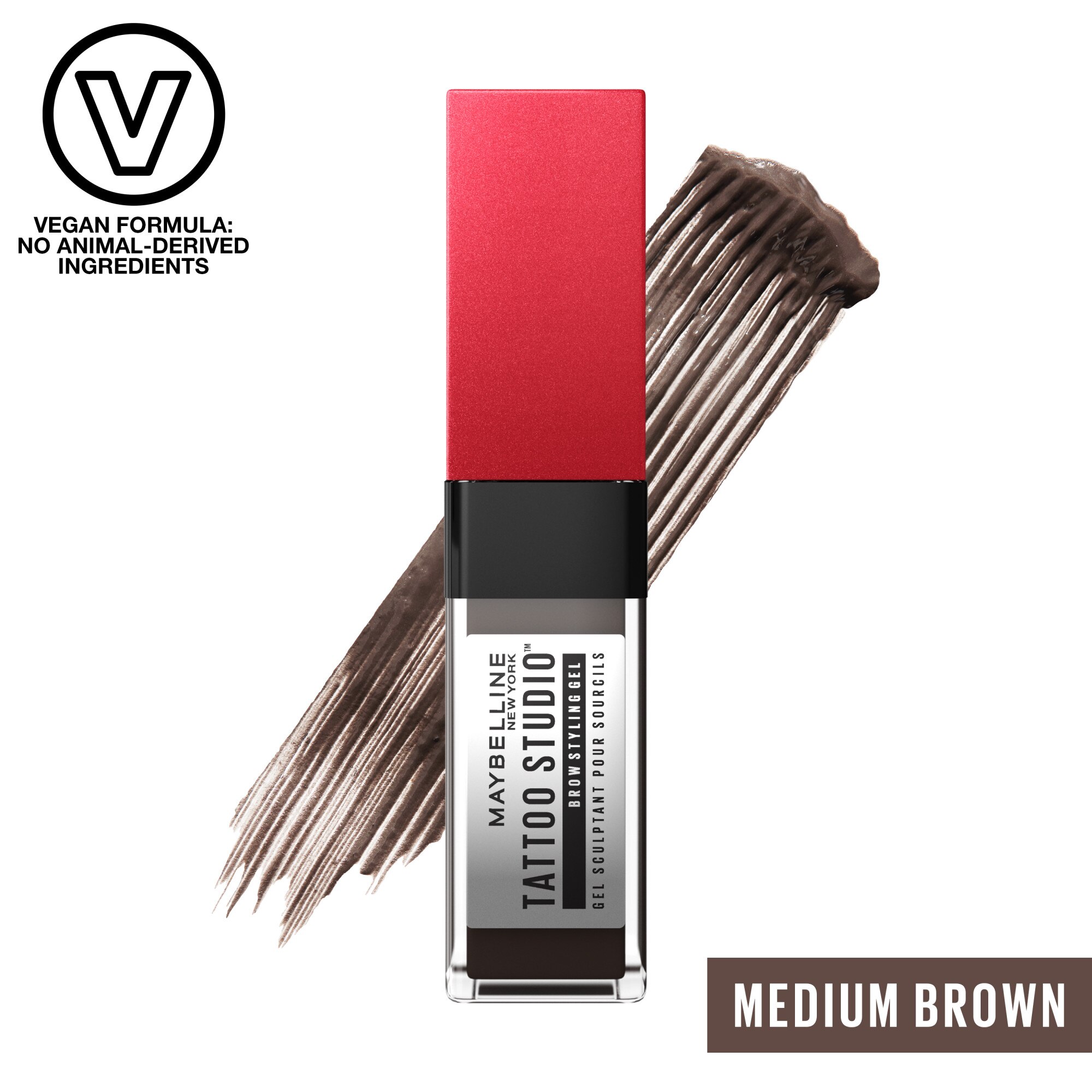 Maybelline Tattoo Studio Brow Styling Gel, Up to 36HR Wear image.