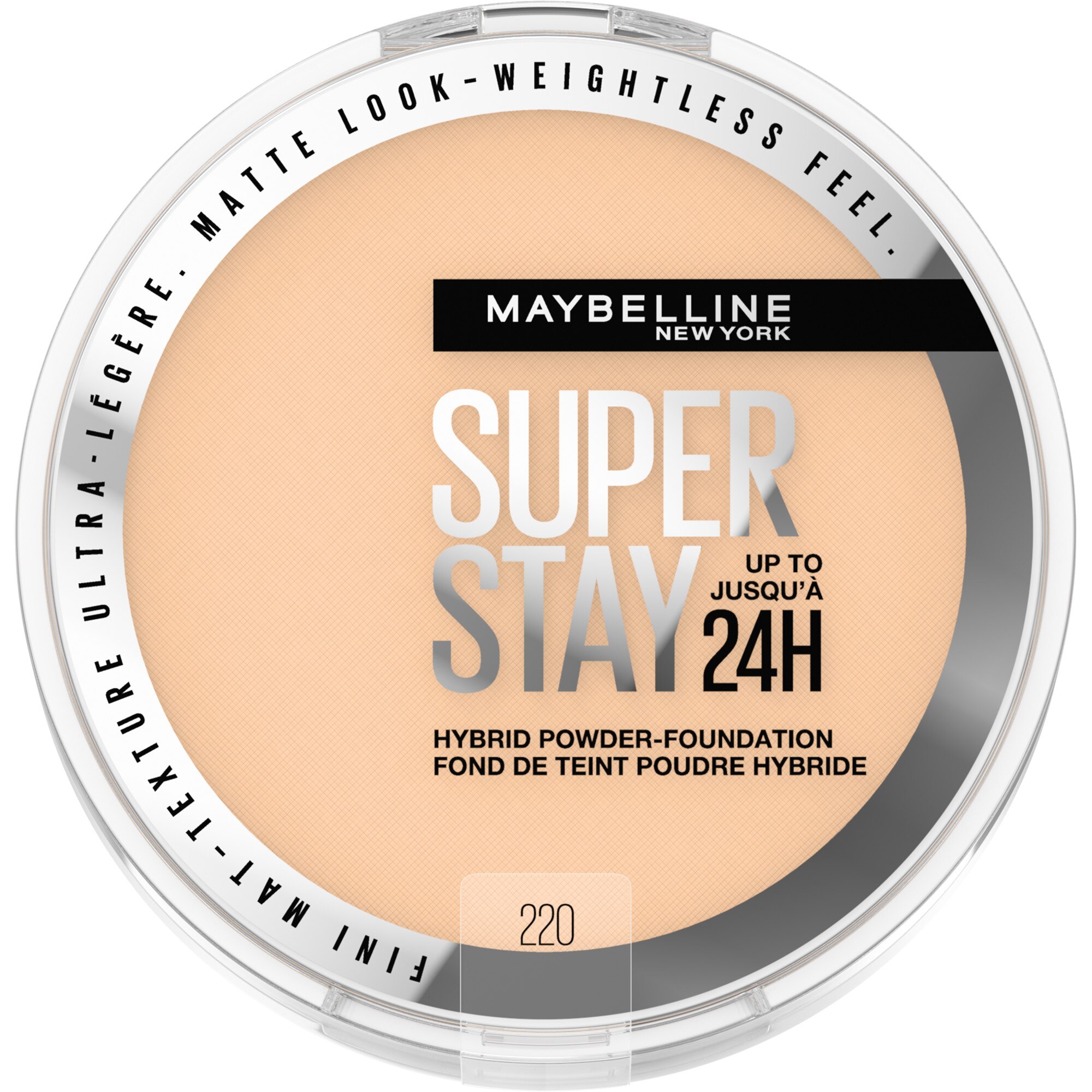 Maybelline New York Super Stay Up to 24HR Hybrid Powder-Foundation 0.21 OZ image.