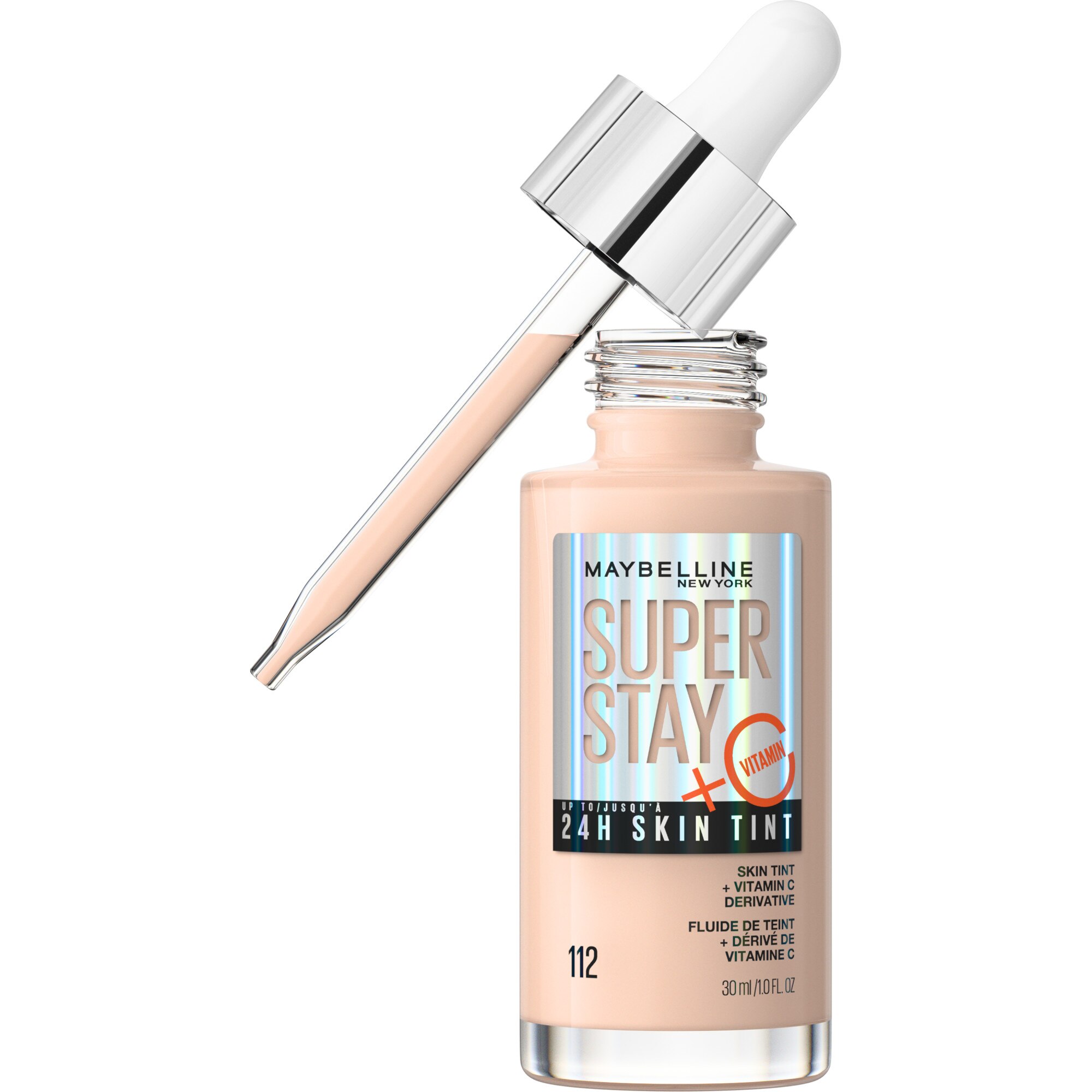 Maybelline New York Super Stay Up to 24HR Skin Tint with Vitamin C, 1 OZ image.