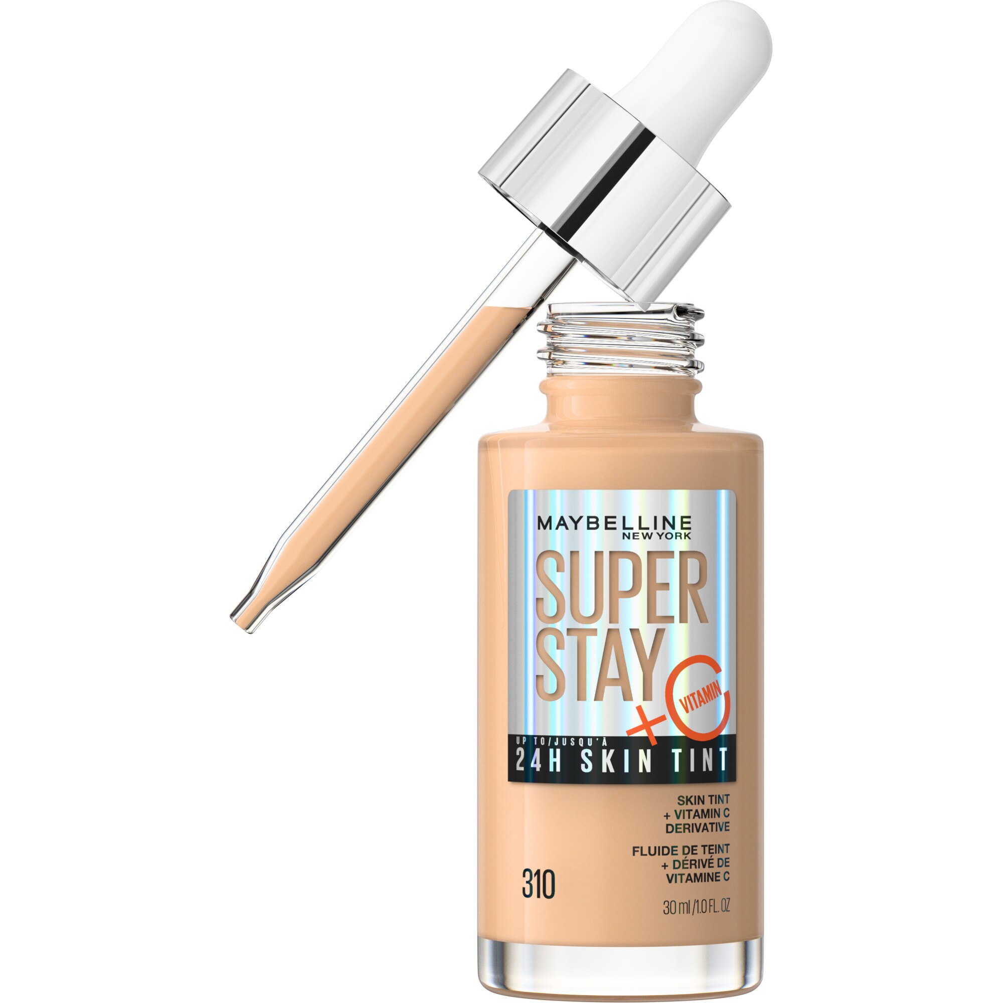Maybelline New York Super Stay Up to 24HR Skin Tint with Vitamin C, 1 OZ image.