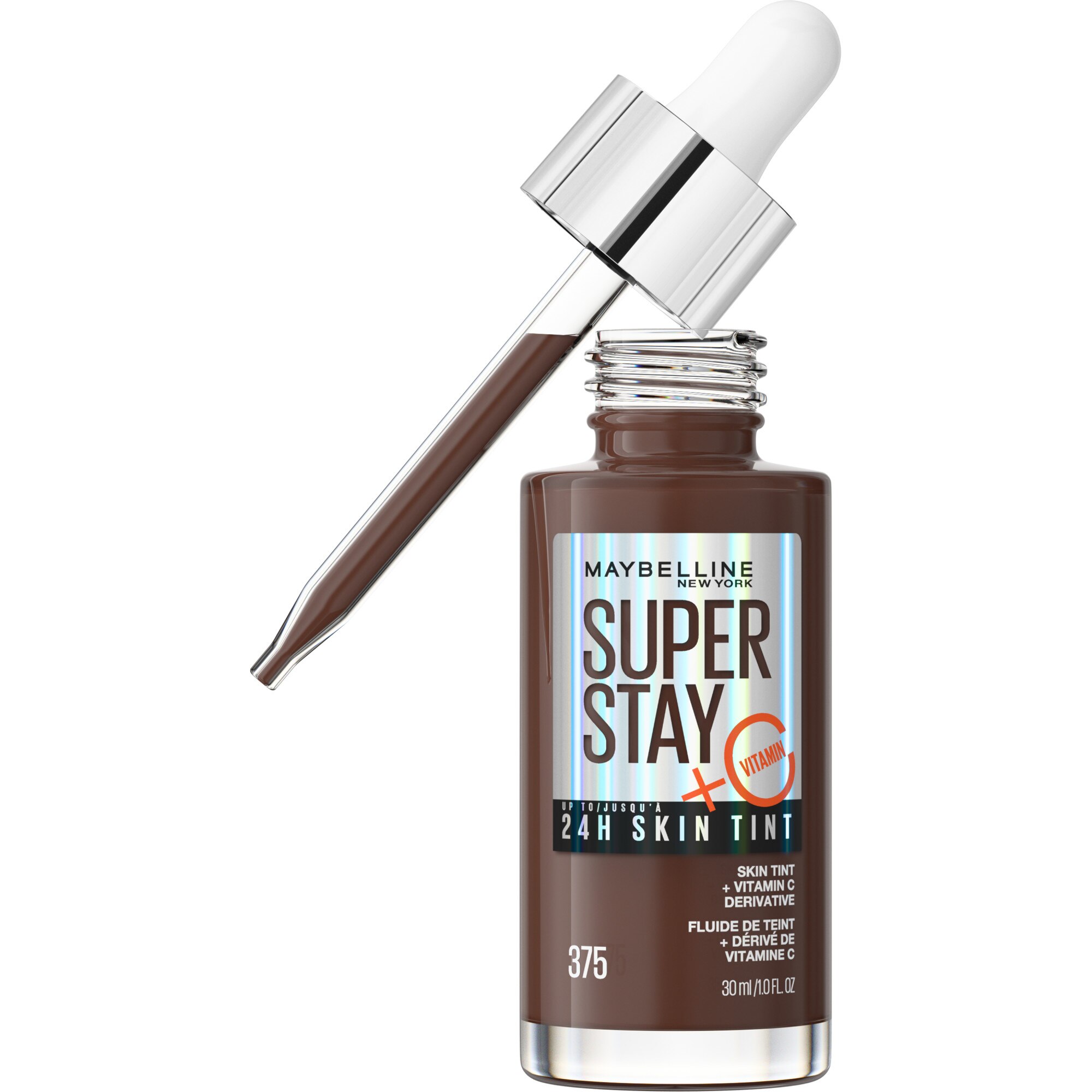 Maybelline New York Super Stay Up to 24HR Skin Tint with Vitamin C, 1 OZ image.