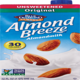 Blue Diamond Almond Breeze Unsweetened Almond Milk, 32 OZ, thumbnail image 1 of 4