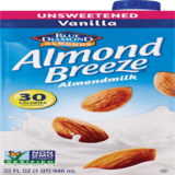 Blue Diamond Almond Breeze Unsweetened Almond Milk, 32 OZ, thumbnail image 1 of 4