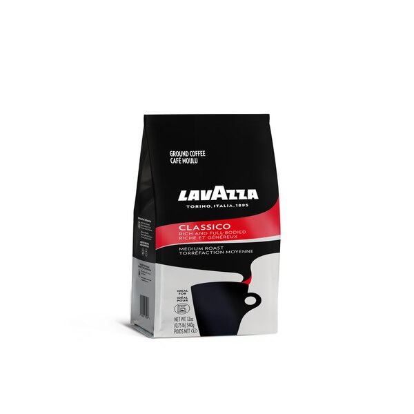 Lavazza Classico Gound Coffee, Medium Roast, 12 oz
