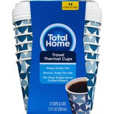 Total Home PerfecTouch Grab'N Go Cups & Lids, 12 oz, thumbnail image 1 of 4