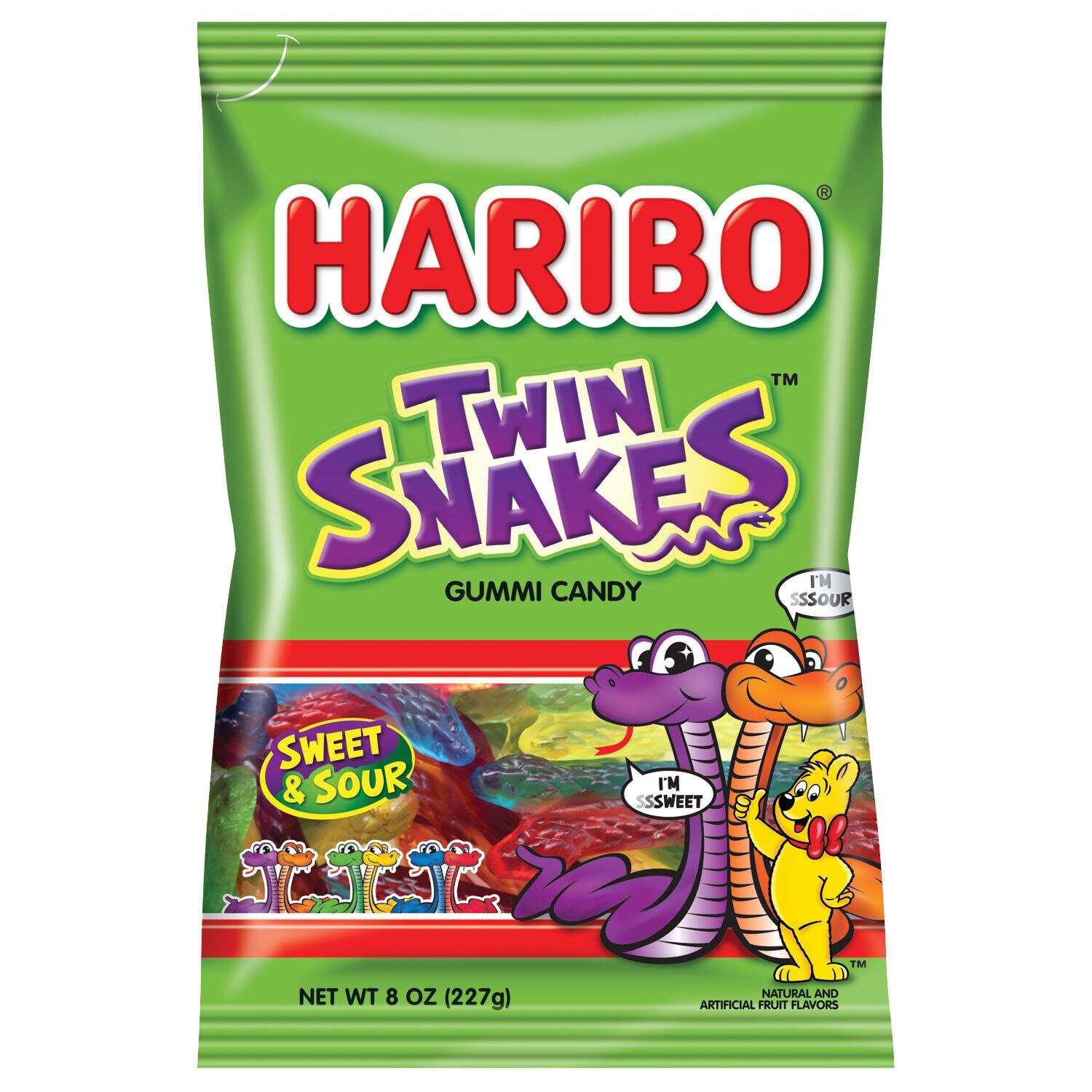 Haribo Twin Snakes Gummi Candy image.