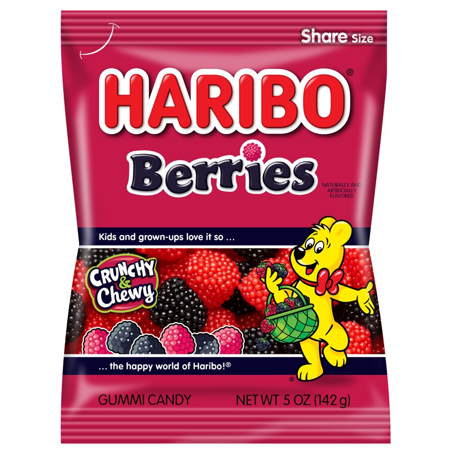 Haribo Berries Gummi Candy, 5 OZ image.