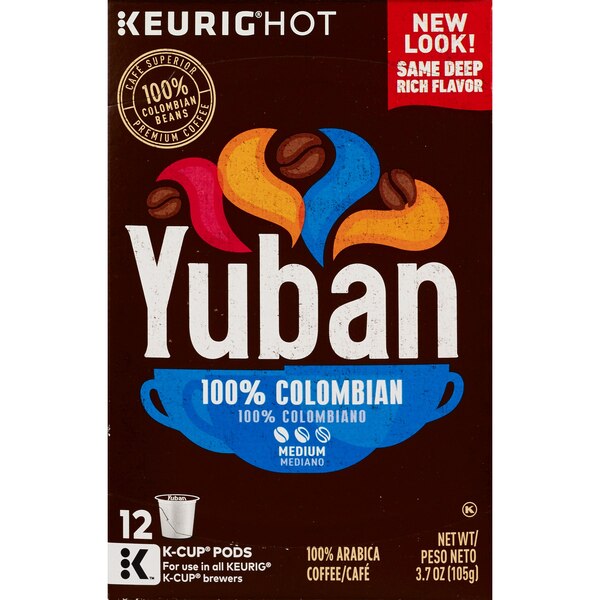 Yuban Premium Medium Roast 100% Colombian Coffee Single Serve Cups