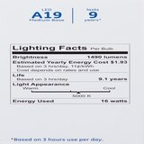 GE Basic Daylight LED 100W Non-Dimmable Light Bulbs, A19, 2 CT, thumbnail image 3 of 3