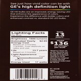 GE Relax HD 100W LED Light Bulbs, A21, 2 CT, thumbnail image 3 of 3