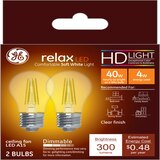 GE Relax HD 40W Soft White LED Light Bulbs, A15, 2 CT, thumbnail image 1 of 3