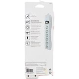 GE Standard 6-Outlet Surge Protector, White, thumbnail image 2 of 2