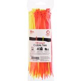 GE 8" Assorted Neon Cable Ties, thumbnail image 1 of 2