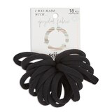 Scunci Consciously Minded Recycled Nylon Ponytailers, Black, 18 CT, thumbnail image 1 of 4