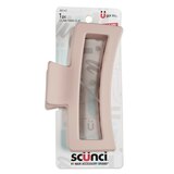Scunci Soft Touch Open Cut Rectangle Claw Clip, Blush, thumbnail image 1 of 5