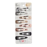 Scunci Metal Metallic Snap Clips, 8 CT, thumbnail image 1 of 5