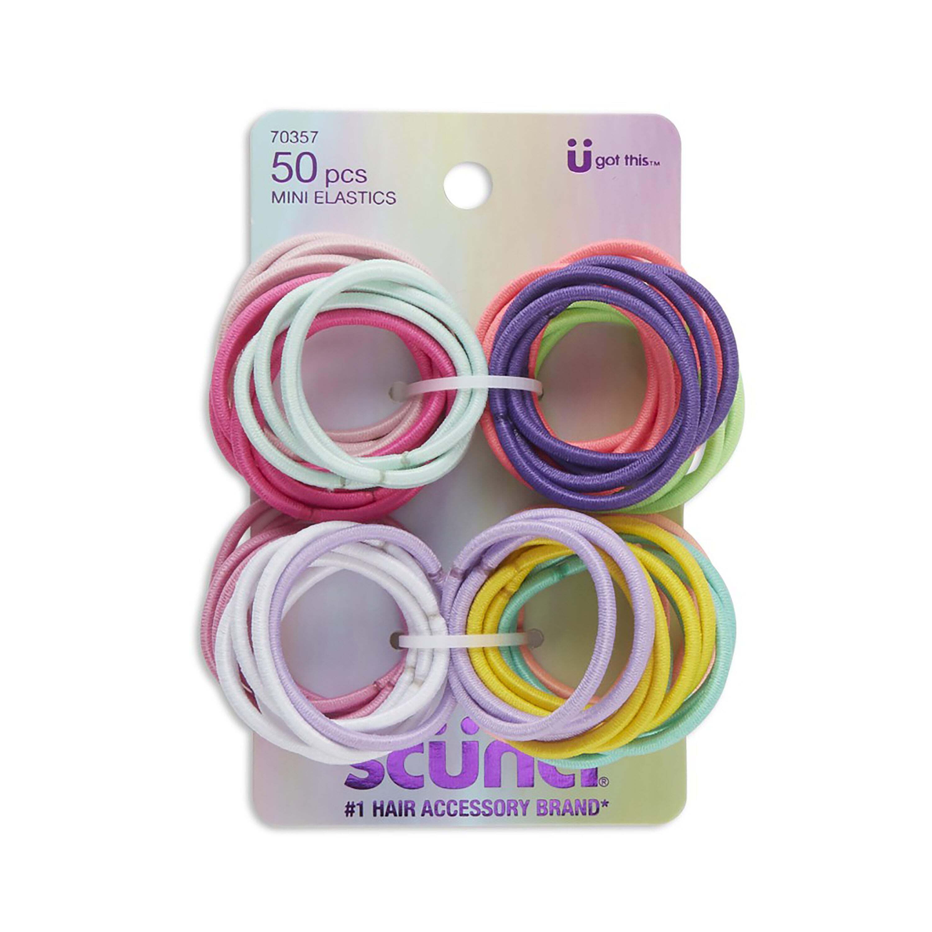 Scunci Mini Elastics, Assorted Colors