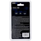 PowerXcel Dual USB Wall Adapter, Blue, thumbnail image 2 of 3