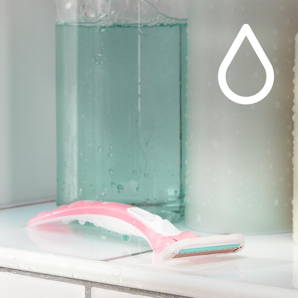 Gillette Venus Sensitive Women's 3-Blade Disposable Razors, 6 CT