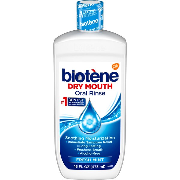 Biotene Oral Rinse Mouthwash for Dry Mouth, Fresh Mint