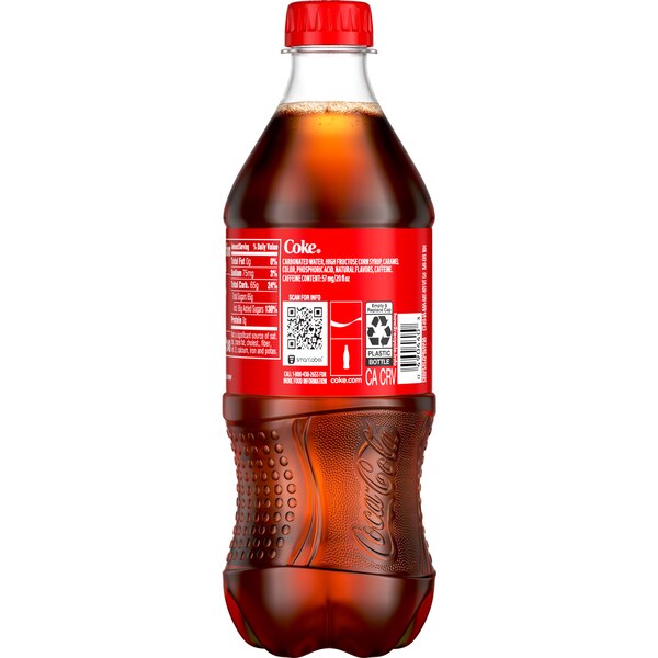 Coca-Cola Soda Soft Drink, 20 oz