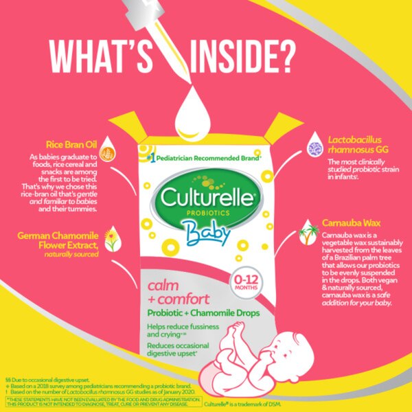 Culturelle Baby Calm & Comfort Probiotic + Chamomile, Drops, 0.29 fl oz