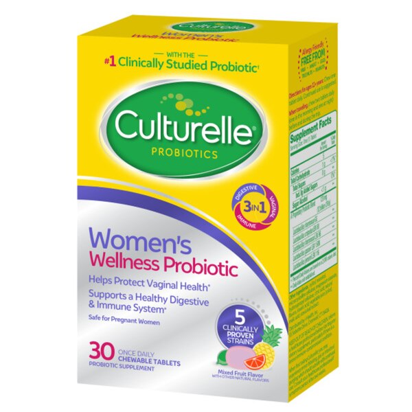 Culturelle Women's Wellness Probiotic Chewable Tablets, 30 CT