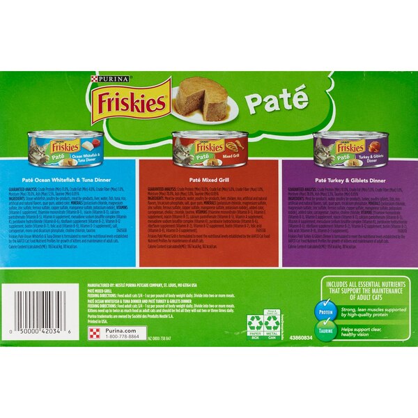 Friskies Classic Pate Variety Pack, 5.5 oz, 24 ct