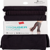Style Essentials by Hanes Ladies' Trouser Socks, 3 Pairs, thumbnail image 1 of 2