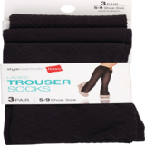 Style Essentials by Hanes Ladies' Trouser Socks, 3 Pairs, thumbnail image 1 of 2